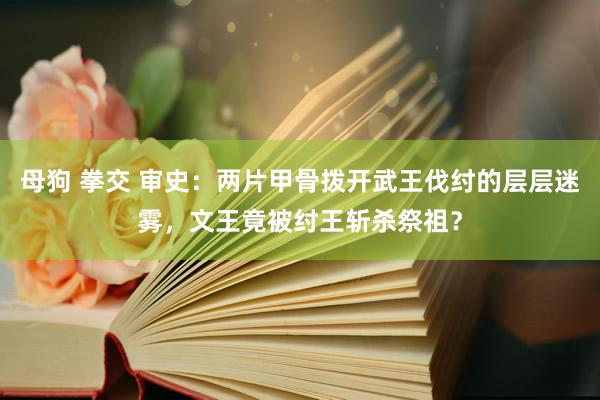 母狗 拳交 审史：两片甲骨拨开武王伐纣的层层迷雾，文王竟被纣王斩杀祭祖？