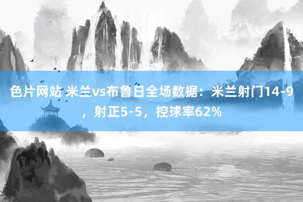 色片网站 米兰vs布鲁日全场数据：米兰射门14-9，射正5-5，控球率62%