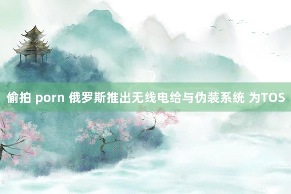 偷拍 porn 俄罗斯推出无线电给与伪装系统 为TOS