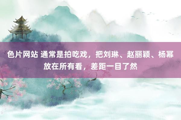 色片网站 通常是拍吃戏，把刘琳、赵丽颖、杨幂放在所有看，差距一目了然