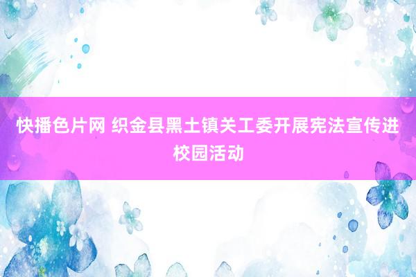 快播色片网 织金县黑土镇关工委开展宪法宣传进校园活动