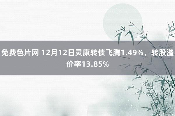 免费色片网 12月12日灵康转债飞腾1.49%，转股溢价率13.85%