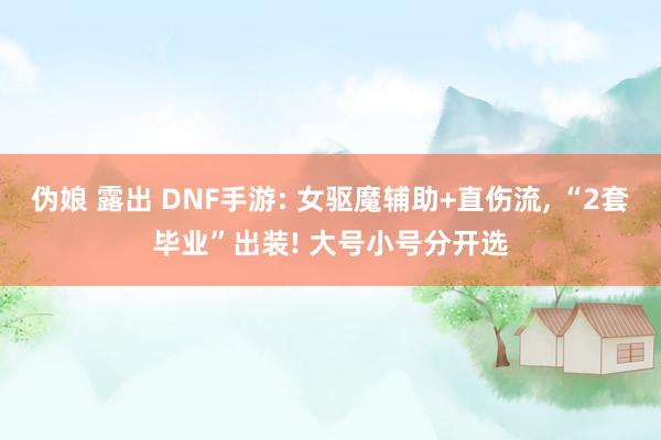 伪娘 露出 DNF手游: 女驱魔辅助+直伤流， “2套毕业”出装! 大号小号分开选